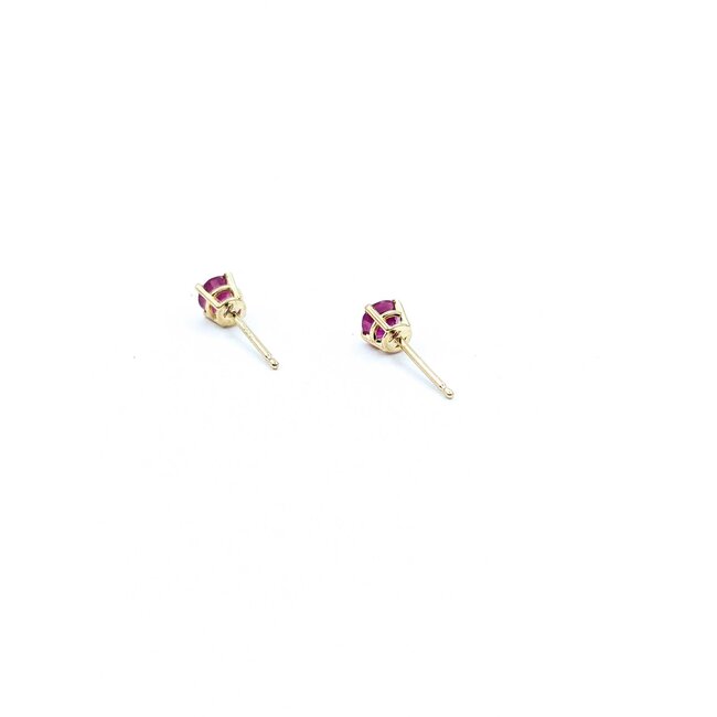 Earrings Stud .50ctw Ruby 14ky .76g 225040138