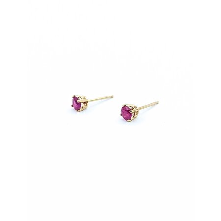 Earrings Stud .50ctw Ruby 14ky .76g 225040138