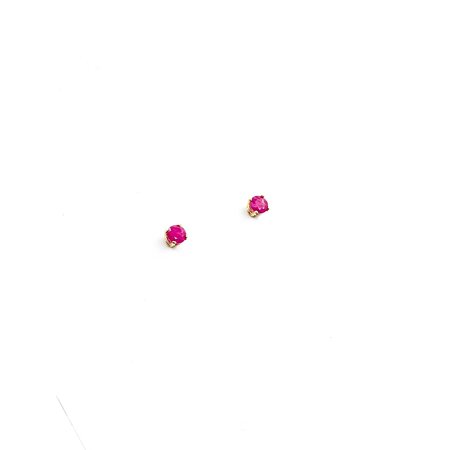 Earrings Stud .50ctw Ruby 14ky .76g 225040138