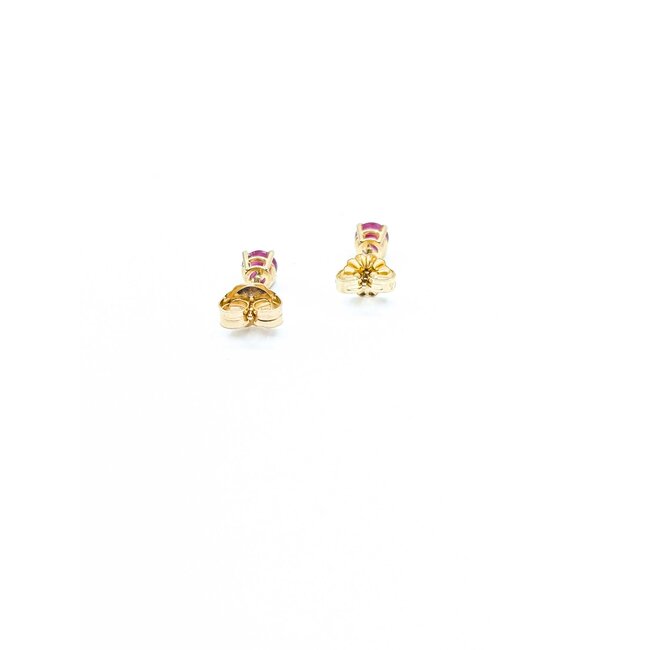 Earrings Stud .50ctw Ruby 14ky .76g 225040138