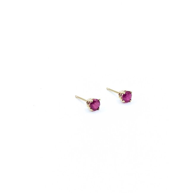 Earrings Stud .50ctw Ruby 14ky .76g 225040138