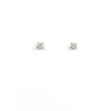  Earrings Stud .50ctw Round Diamonds 14kw .68g 225040140