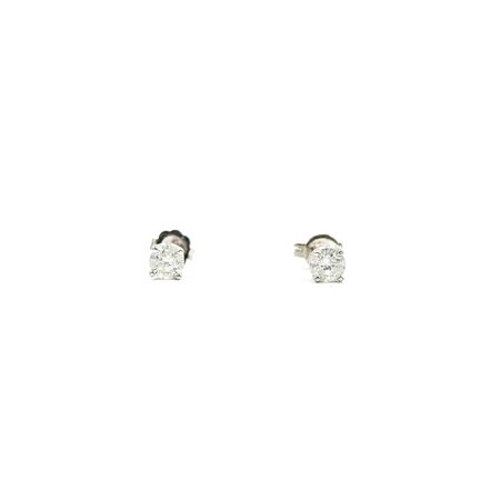 Earrings Stud .50ctw Round Diamonds 14kw .68g 225040140