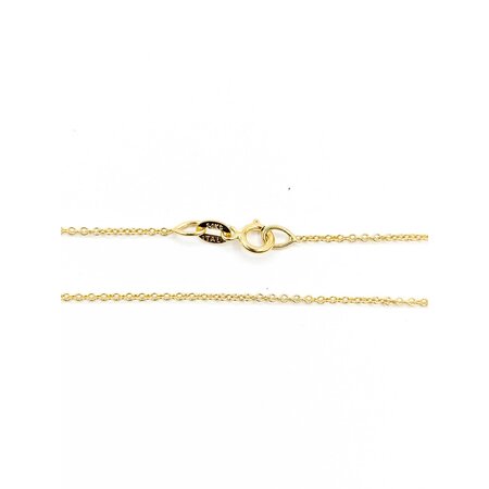 Necklace Chain Link 14ky 1.1mm 16" 1.1g 125040042