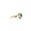 Ring .25ctw Round Diamonds 1.10ct Emerald 14ky Sz7 3.58g 225040059