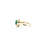 Ring .25ctw Round Diamonds 1.10ct Emerald 14ky Sz7 3.58g 225040059