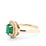 Ring .25ctw Round Diamonds 1.10ct Emerald 14ky Sz7 3.58g 225040059
