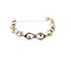 Bracelet Fancy Link .50ct Blue Zircon 10kr 7x.5" 7.7g 225040110
