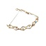 Bracelet Fancy Link .50ct Blue Zircon 10kr 7x.5" 7.7g 225040110