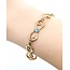 Bracelet Fancy Link .50ct Blue Zircon 10kr 7x.5" 7.7g 225040110
