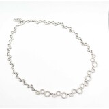  Necklace Circles 2.00ctw Round Diamonds 18kw 17.5" 24.42g 225040126