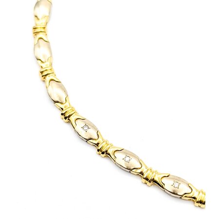Necklace Vintage 1980's .25ctw Round Diamonds 14ktt 6.5mm 17" 37.42g 225040127