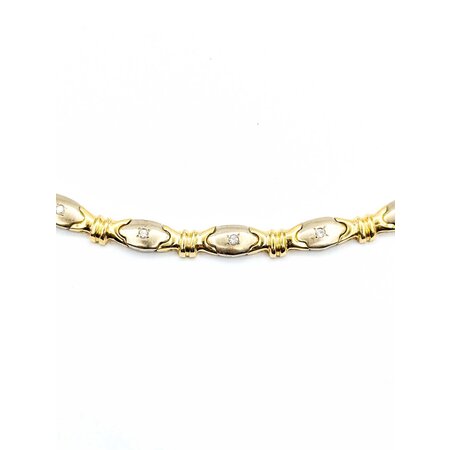 Necklace Vintage 1980's .25ctw Round Diamonds 14ktt 6.5mm 17" 37.42g 225040127