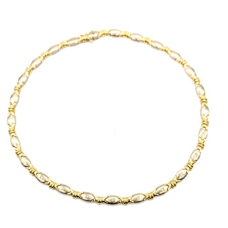 Necklace Vintage 1980's .25ctw Round Diamonds 14ktt 6.5mm 17" 37.42g 225040127