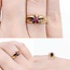 Ring Solitaire .15ct Ruby 14ky 7mm Sz6 2.4g 225040090