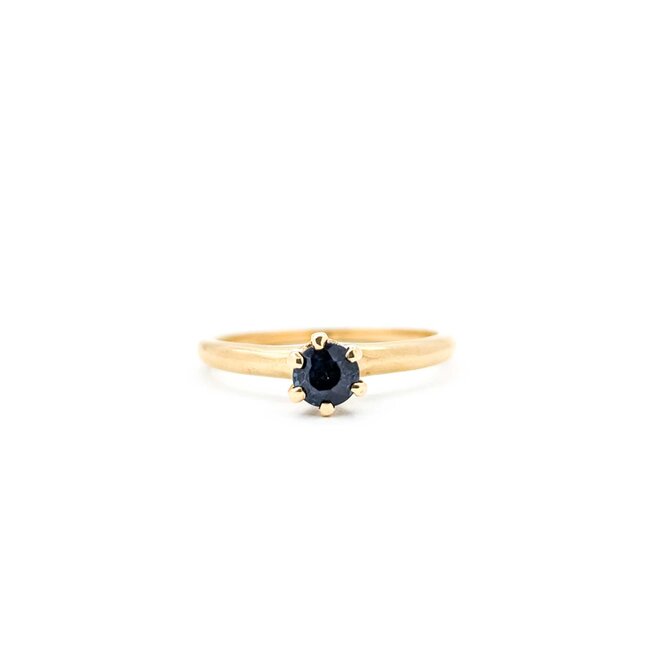 Ring Solitaire .30ct Sapphire 14ky 2.15mm Sz5.25 1.8g 225040087