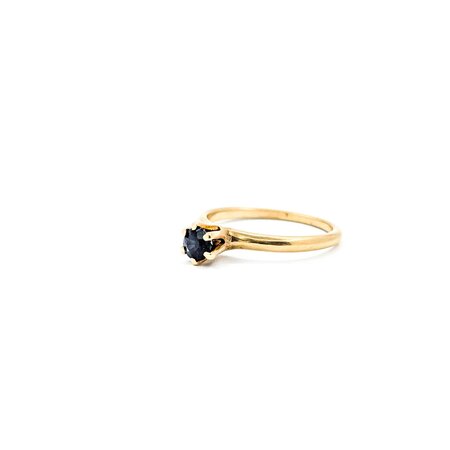 Ring Solitaire .30ct Sapphire 14ky 2.15mm Sz5.25 1.8g 225040087