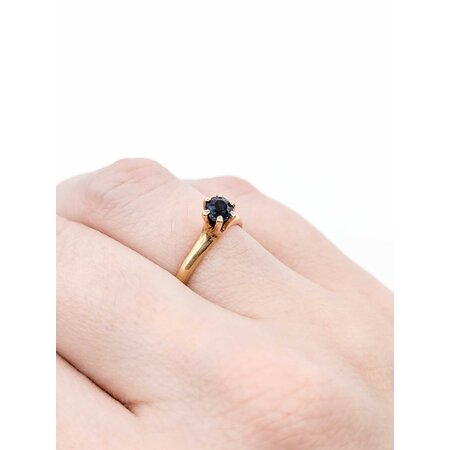 Ring Solitaire .30ct Sapphire 14ky 2.15mm Sz5.25 1.8g 225040087