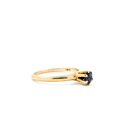 Ring Solitaire .30ct Sapphire 14ky 2.15mm Sz5.25 1.8g 225040087