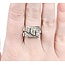 Ring Milgrain .36ctw Old Euro Cut Diamonds 14kw 15.5x11.5mm Sz6.75 5g 225040076