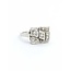 Ring Milgrain .36ctw Old Euro Cut Diamonds 14kw 15.5x11.5mm Sz6.75 5g 225040076