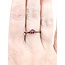 Ring Solitaire .41ct Ruby 14ky 2.1mm Sz8 2.1g 225040093