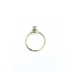 Ring Solitaire .25ctw Mine Cut Diamond 14ky 1.7mm Sz6 1.6g 125040045