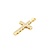 Pendant Pave Cross .24ctw Round Diamonds 14ky 1.8x0.9" 4g 125040035