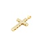 Pendant Pave Cross .24ctw Round Diamonds 14ky 1.8x0.9" 4g 125040035
