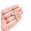 Pendant Pave Cross .24ctw Round Diamonds 14ky 1.8x0.9" 4g 125040035