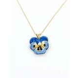  Pendant Pansy 2.7mm Pearl 14ky 18x15.5mm 4 125040050