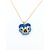 Pendant Pansy 2.7mm Pearl 14ky 18x15.5mm 4 125040050