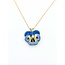 Pendant Pansy 2.7mm Pearl 14ky 18x15.5mm 4 125040050