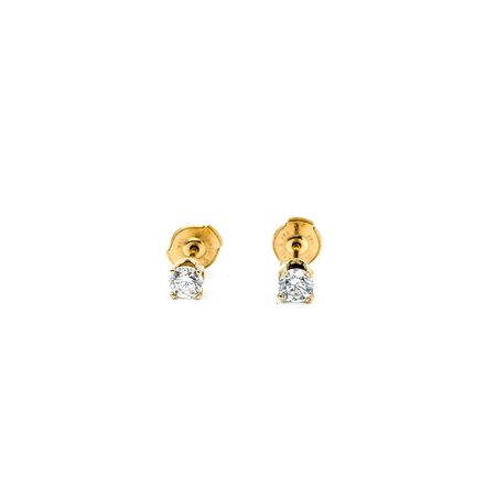 Earrings Stud .40ctw Round Diamonds 14ky 1.82g 225040132