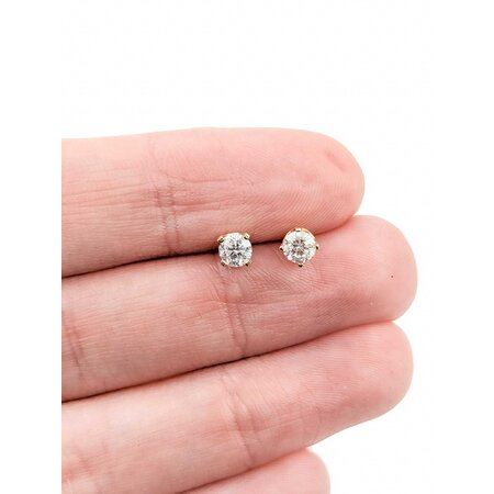 Earrings Stud .40ctw Round Diamonds 14ky 1.82g 225040132