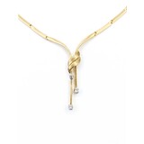 Necklace Vintage .08ctw Round Diamonds 14ky 17" 12.54g 225040125