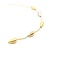Anklet Brushed Beads 18ktri 4mm 11" 4.09g 225040114