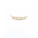  Brooch Crecent Moon Seed Pearls 14ky 33x8 1.66g 225040060