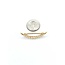 Brooch Crecent Moon Seed Pearls 14ky 33x8 1.66g 225040060