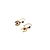 Earrings Horseshoe Drop .36ctw Ruby 14ky .75x.25" .9g 225040099