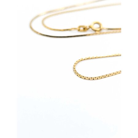 Necklace Box 14ky 18" 2.3g 225040135