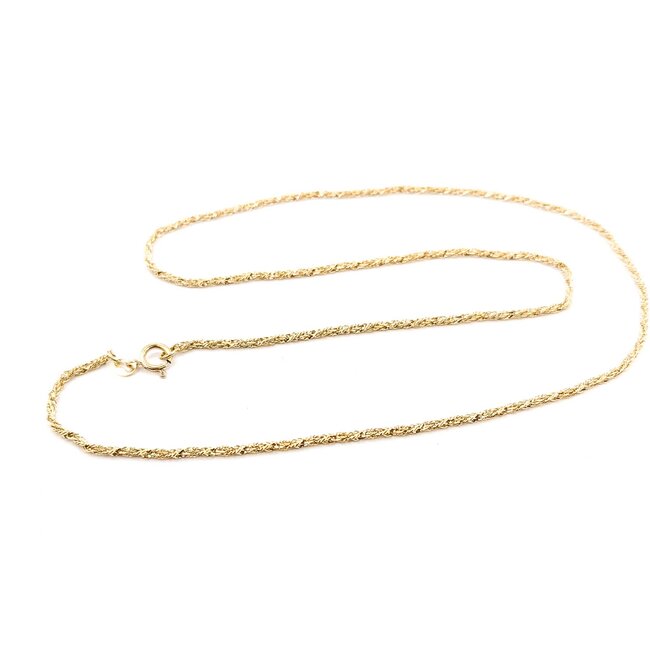 Necklace Twist Rope 14ky 2mm 18" 4.72g 225040063