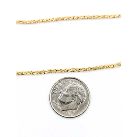 Necklace Twist Rope 14ky 2mm 18" 4.72g 225040063