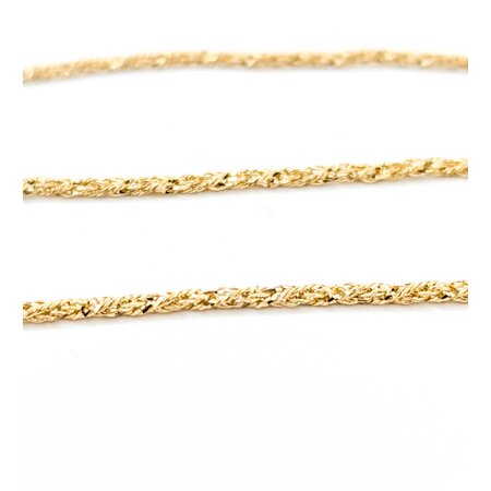 Necklace Twist Rope 14ky 2mm 18" 4.72g 225040063