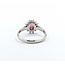 Ring Halo .31ctw Round Diamonds .72ct Ruby 900pt 10mm sz5.5 4.4g 125040062