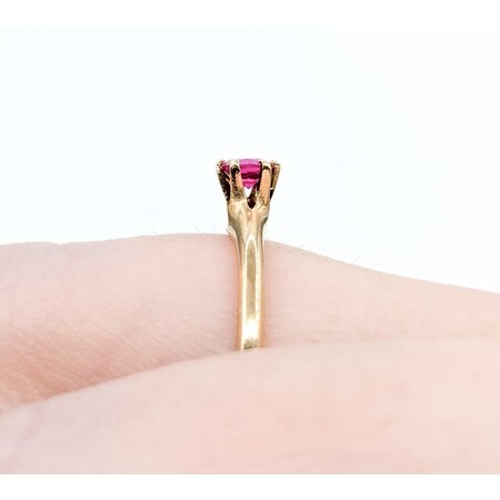 Ring Solitaire .22ct Ruby 14ky 1.9mm Sz6.5 1.7g 225040095