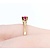 Ring Solitaire .22ct Ruby 14ky 1.9mm Sz6.5 1.7g 225040095