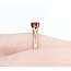 Ring Solitaire .22ct Ruby 14ky 1.9mm Sz6.5 1.7g 225040095