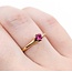 Ring Solitaire .22ct Ruby 14ky 1.9mm Sz6.5 1.7g 225040095