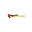 Ring Solitaire .22ct Ruby 14ky 1.9mm Sz6.5 1.7g 225040095